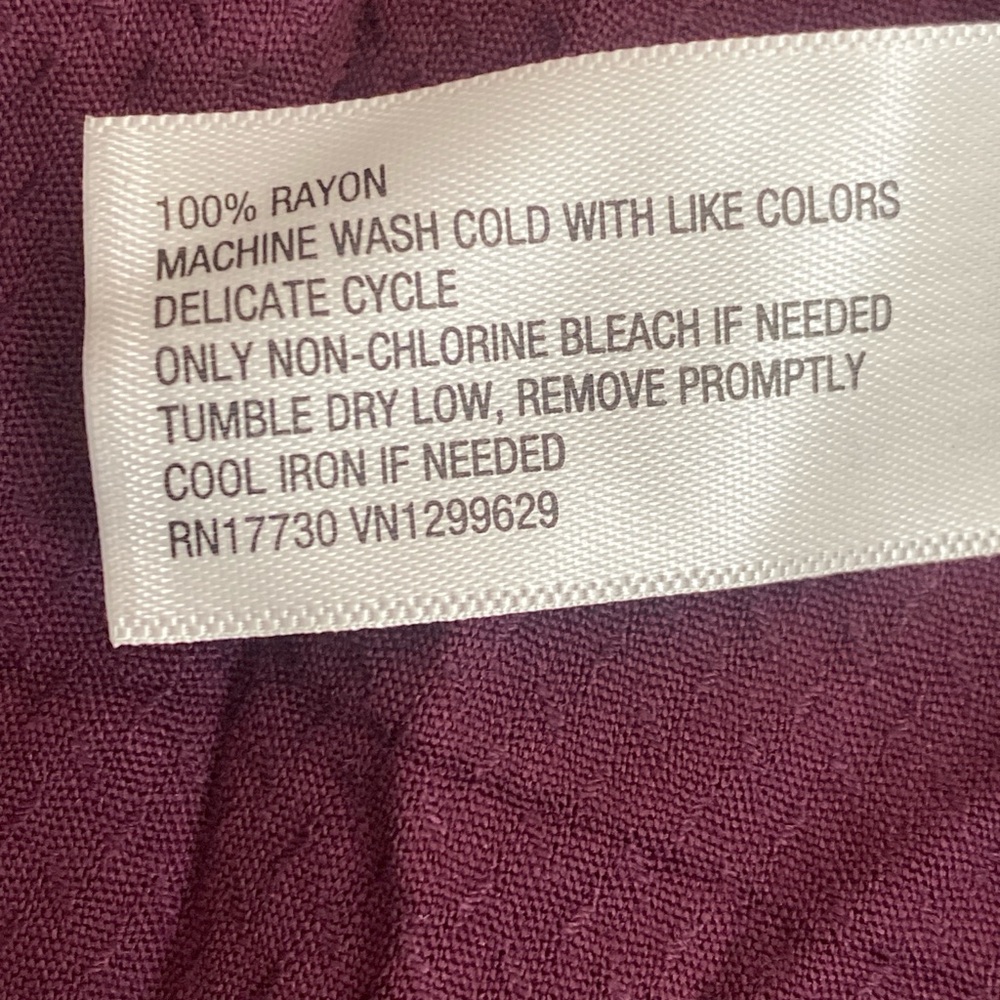 Knox Rose Women’s Full Length Plumb Colored Dress Size XXL NWT - Picture 5 of 5